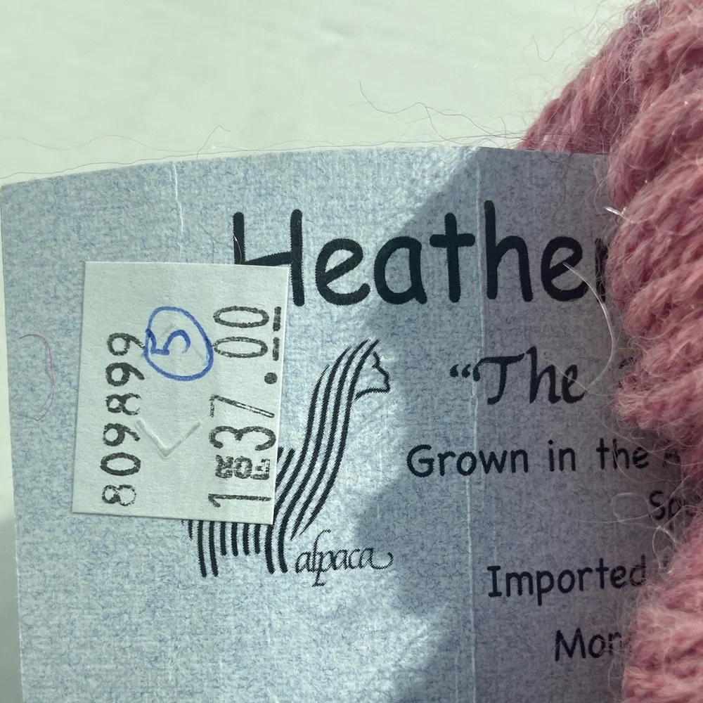 HEATHER PRIME ALPACA Yarn - Approx warm Pink - Picture 4 of 6